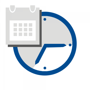 Geregelte Arbeitszeiten Icon
